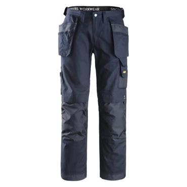 Snickers 3214 9595 Canvas+ Craftsmen Holster Pocket Trousers - Navy
