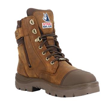 Steel Blue Southern Cross S7 Zip Scuff Waterproof - Brown