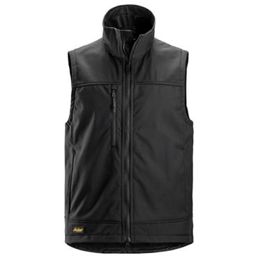Snickers 4506 AllroundWork, Softshell Stretch Vest - Black