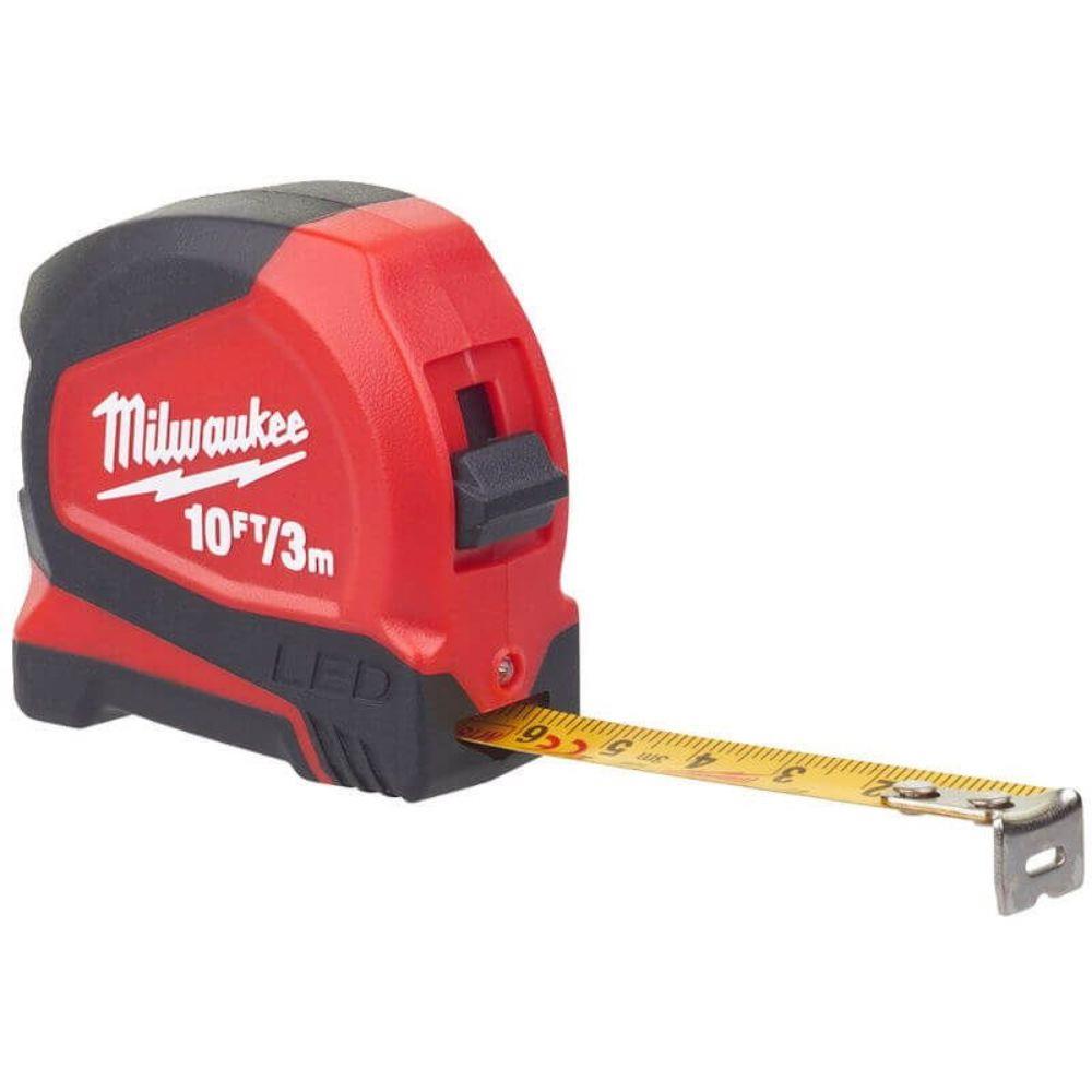 Milwaukee 48226602 3M/10ft Tape Measure with LED Light Toolfix