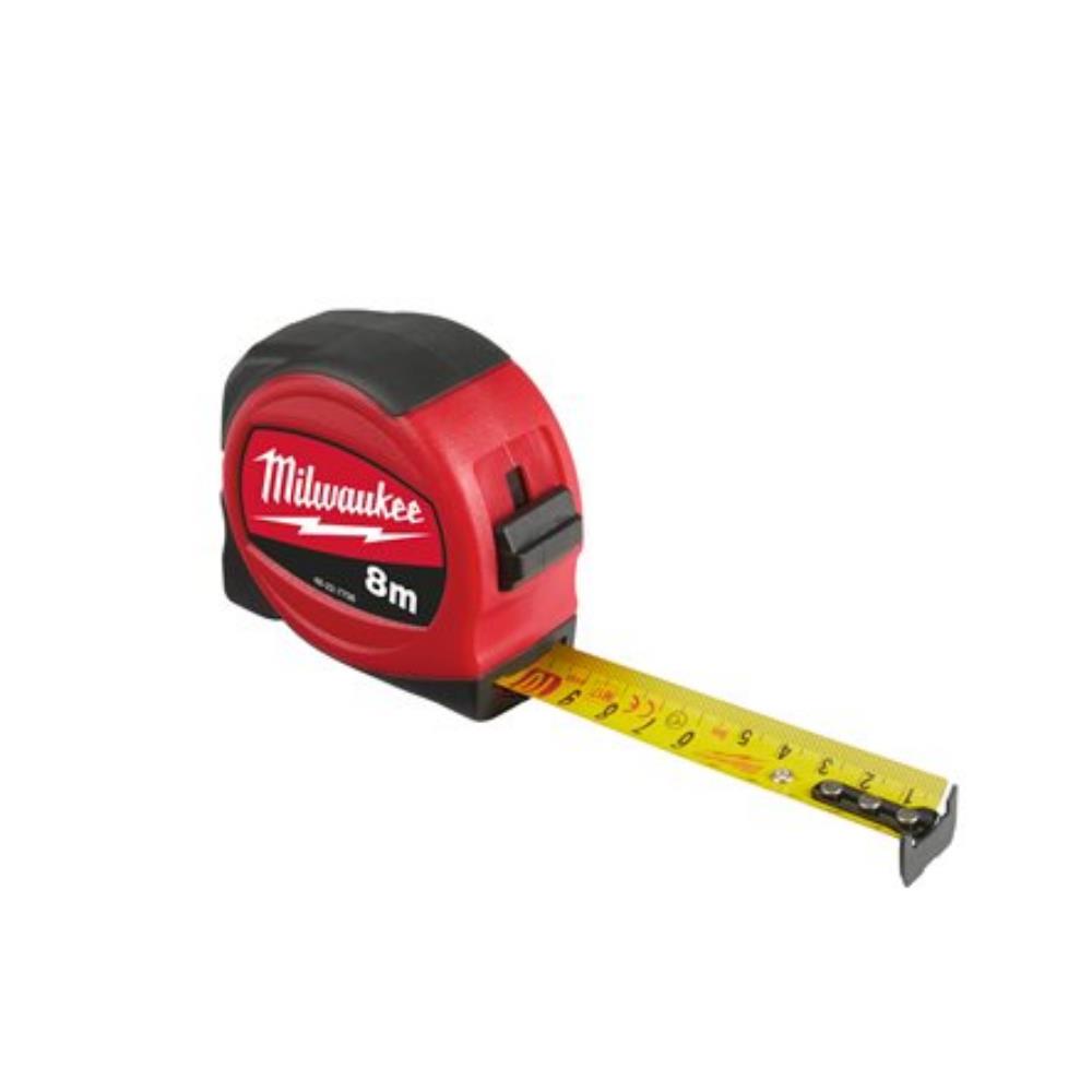 Milwaukee 48227708 8m Slimline Tape Measure | Toolfix | Dundalk | Co ...