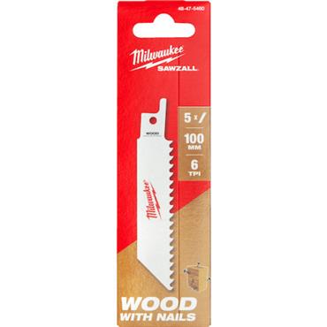 Milwaukee 48475460 Hackzall Blades 100mm x 6TPI (5 Pack)
