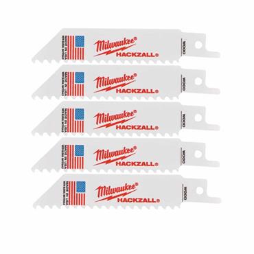 Milwaukee 48475460 Hackzall Blades 100mm x 6TPI (5 Pack)