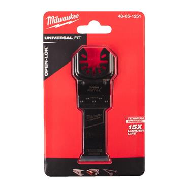 Milwaukee 48851251 Thin Metal 28mm Open-Lok OMT BiM Plunge Blade - 1pc