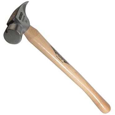Milwaukee 4932352584 Ti14SC-H18 Curved Titanium Hickory Hammer - Straight Face - 397g