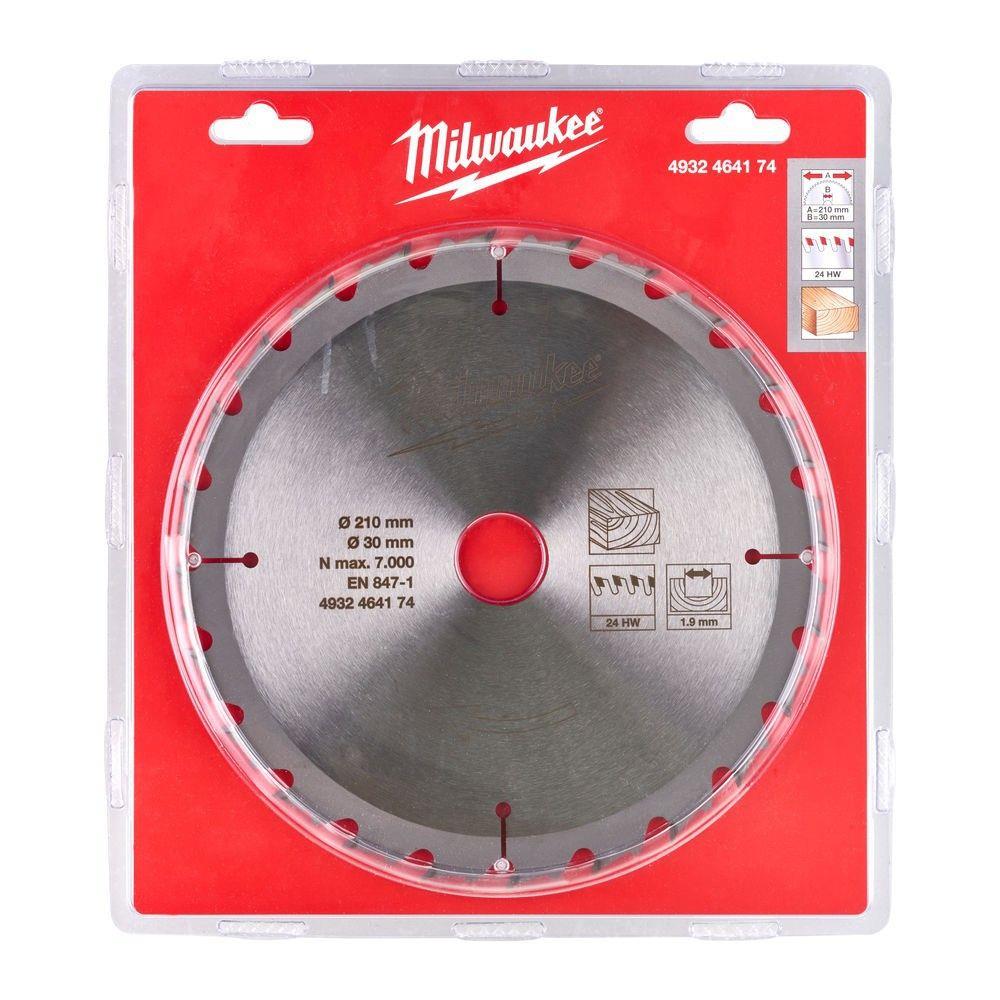 Milwaukee 4932464174 210mm 24T Cordless Circular Table Saw Blade Wood