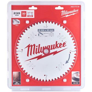 Milwaukee 4932471309 Aluminium Cutting Circular Saw Blade 235mm x 30mm 60T