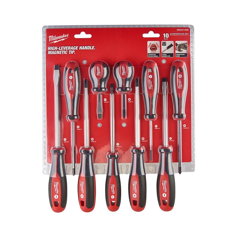 Milwaukee 4932471808 Tri-Lobe Screwdriver Set 10pcs | Toolfix | Dundalk ...