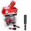Milwaukee 25 Pce Impact PZ2 Bits & Bit Holder