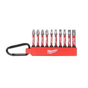 Milwaukee 4932492939 10pc Shockwave Carabiner Screwdriver Bits
