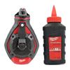 Milwaukee 4932498391 Bold Line Chalk Reel with Red Chalk Refill