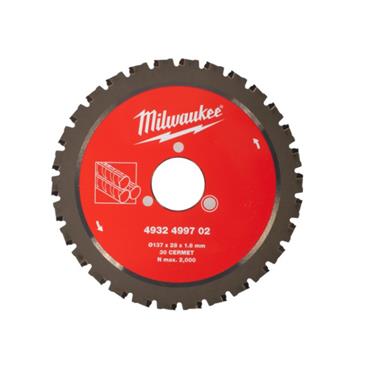 Milwaukee 4932499702 Saw Blade for Rebar Cutter M18FRBCO032 137mm x 28mm x 1.6mm x 30T