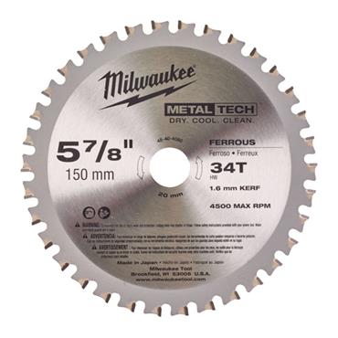 Milwaukee 4932501140 150mm 34T Cordless Circular Saw Blade - Metal
