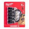 Milwaukee 4932502117 Shockwave 1/4" Hex Quick Release Carabiner - 5pc