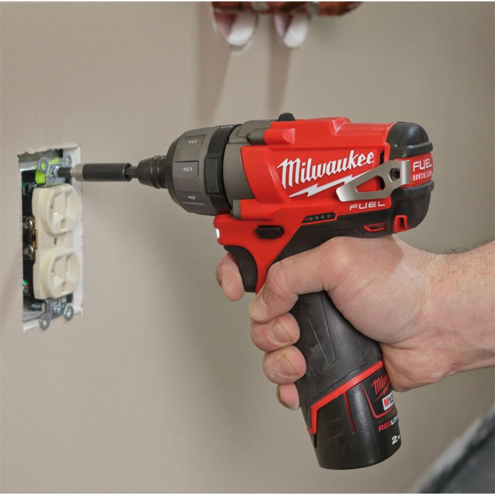 Milwaukee M12CD202C 12V Fuel Compact Cordless Screwdriver (2x2.0Ah