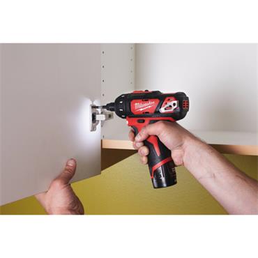 Milwaukee M12BD-202C 12V Compact Screwdriver (2x2Ah)