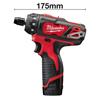 Milwaukee M12BD-202C 12V Compact Screwdriver (2x2Ah)