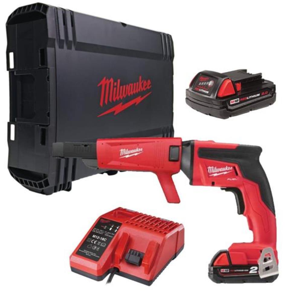 Milwaukee M18FSGC202X FUEL Drywall Screw Gun (2x2Ah) Toolfix Dundalk Co. Louth Ireland