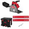 Milwaukee M18FPS55-0P Fuel 55mm Plunge Saw, 2 x Rails & Joining Bar (Bare Unit)