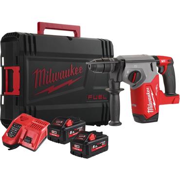 Milwaukee M18FHX-552X M18 Fixtec SDS+ Hammer Drill In HD Kitbox (2x5Ah)