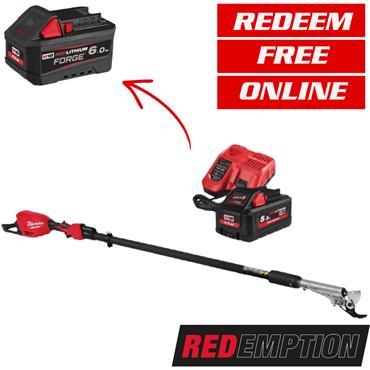 Milwaukee M18BLTS-551 18V FUEL Telescopic Pole Pruning Shear (1x5.5Ah)