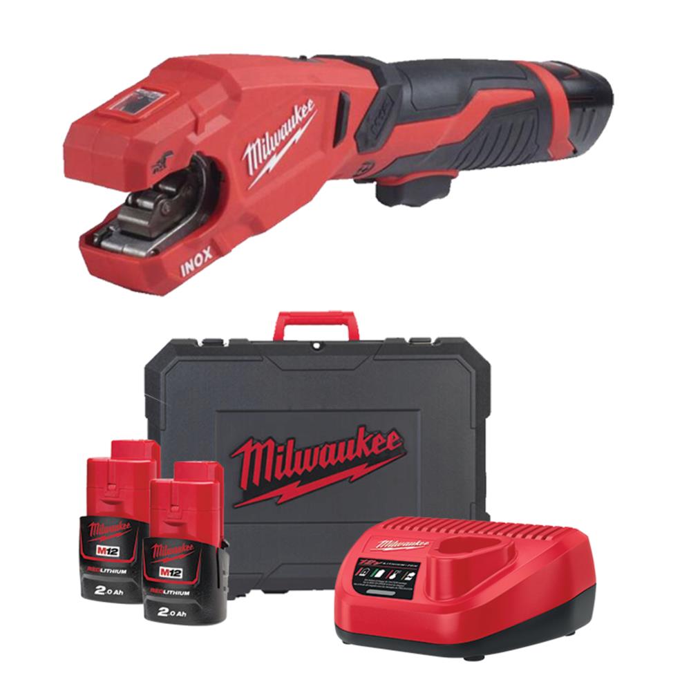 Milwaukee M12PCSS202C M12 RAPTOR Pipe Cutter Stainless Steel (2X2Ah