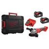 Milwaukee M18BLSAG115XPD-402X 18V 115mm Brushless Angle Grinder With Paddle Switch (2x4Ah)