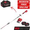Milwaukee M18FHETE27-802 18V Extended Reach Pole Hedge Trimmer 267cm (2x8Ah Forge)