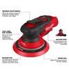 Milwaukee M12FROS5-502X 12V FUEL 150mm Random 5.0mm Orbital Sander (2x5Ah)