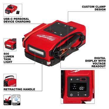 Milwaukee M18JS2000-0 M18 FUEL Jump Starter, 2000A, (Bare Unit)