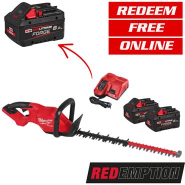 Milwaukee M18FHET60G2-802 18V FUEL Hedge Trimmer (2x8Ah Forge)