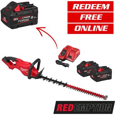 Milwaukee M18FHET75G2-802 18v FUEL Hedge Trimmer (2x8Ah Forge)