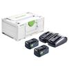 Festool 577708 SYS 18V 2x5,0/TCL 6 DUO Battery & Charger Energy Set 