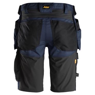 Snickers 6141 9504 AllroundWork Holster Pockets Stretch Shorts - Navy/Black