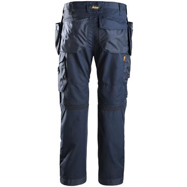 Snickers 6201 9595 AllroundWork Trousers+ Holster Pockets - Navy
