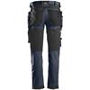 Snickers 6241 9504 AllroundWork Stretch Trousers Holster Pockets - Navy/Black