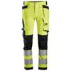 Snickers 6243 High-Vis Class 2, Stretch Trousers Holster Pockets - High Vis Yellow/Black