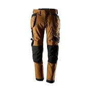 Snickers 6244 Allround Work Canvas Stretch Trousers Holster Pockets Brown/Black
