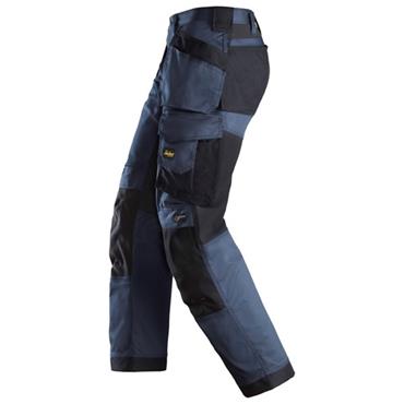 Snickers 6251, AllroundWork, Stretch Loose fit Work Trousers Holster Pockets - Navy/Black