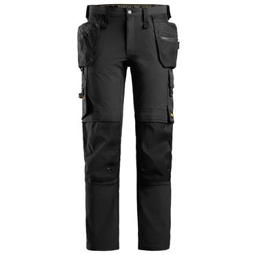 Snickers 6271 AllroundWork, FULL Stretch Trousers Holster Pockets - Black