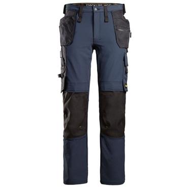 Snickers 6271 AllroundWork, Full Stretch Trousers Holster Pockets - Navy/Black