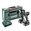 Metabo 18V Brushless SB 18 LT BL Combi Drill & SSD 18 LT 200 BL Impact Driver Twin (2x5.2Ah)