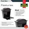 Burg-Wachter MB01BK Classic Post Box Black