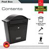 Burg-Wachter MB01BK Classic Post Box Black