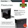 Burg-Wachter MB02BK Elegance Post Box Black