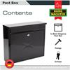 Burg-Wachter MB02BK Elegance Post Box Black