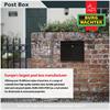 Burg-Wachter MB02BK Elegance Post Box Black