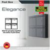 Burg-Wachter MB02BK Elegance Post Box Black