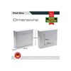 Burg-Wachter MB02S Elegance Silver Post Box