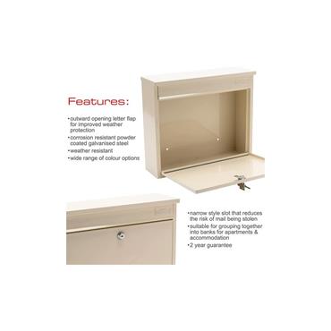 Burg-Wachter MB02AC Elegance Post Box Antique Cream